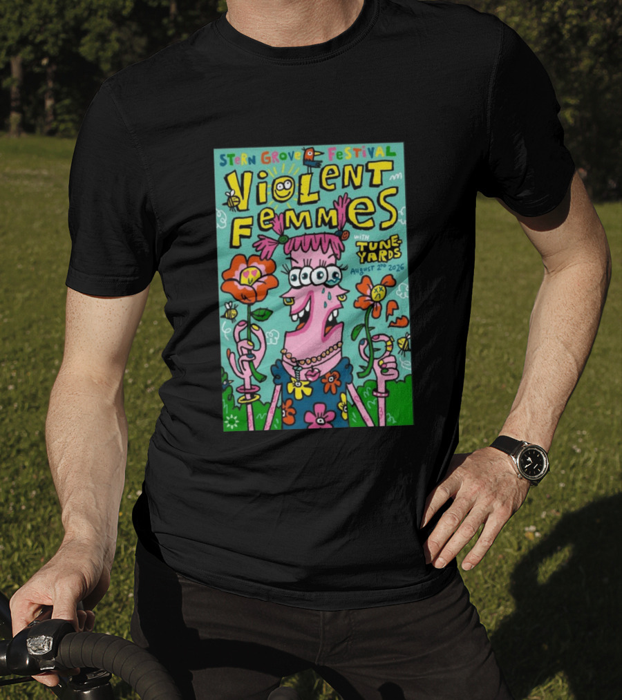 Stern Grove Festival Violent Femmes Tune Yards August 2 2026 San Francisco T-Shirt
