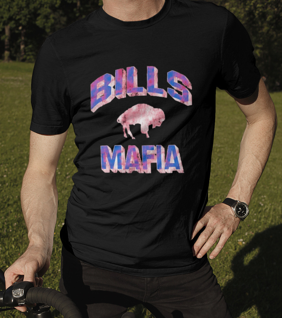 Bills Mafia Distressed Buffalo Bills Football T-Shirt