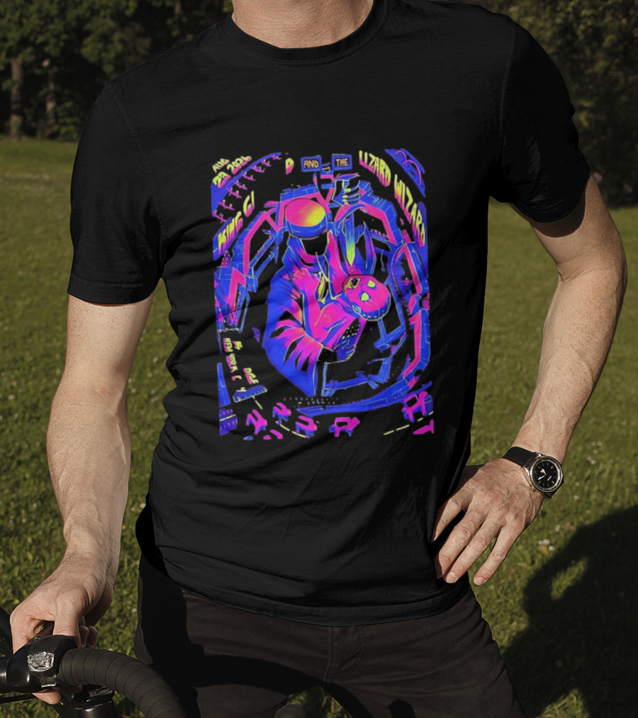 King Gizzard And The Lizard Wizard Aug 23 2024 New York City KS Bridge Concert T-Shirt
