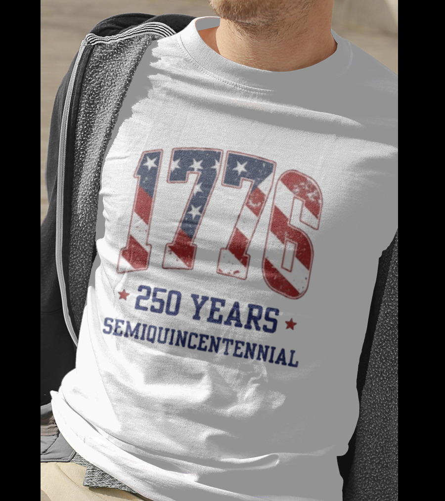 1776 250 Years Semiquincentennial American Flag Celebration T-Shirt