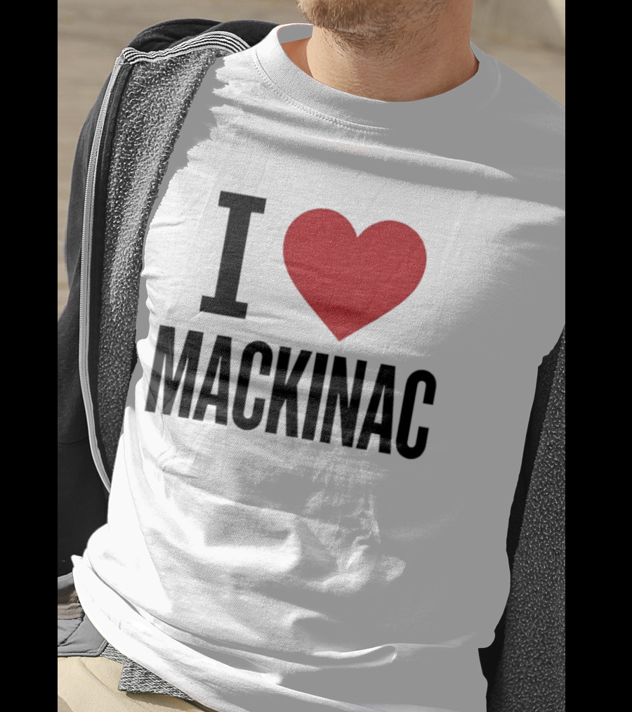 I Love Mackinac Michigan Travel Vacation T-Shirt