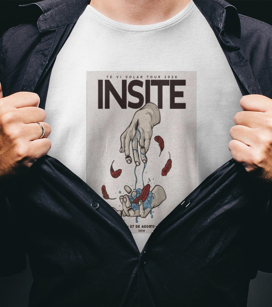 INSITE Te Vi Volar Tour 2026 Lima Perú 07 De Agosto CC Leguia T-Shirt