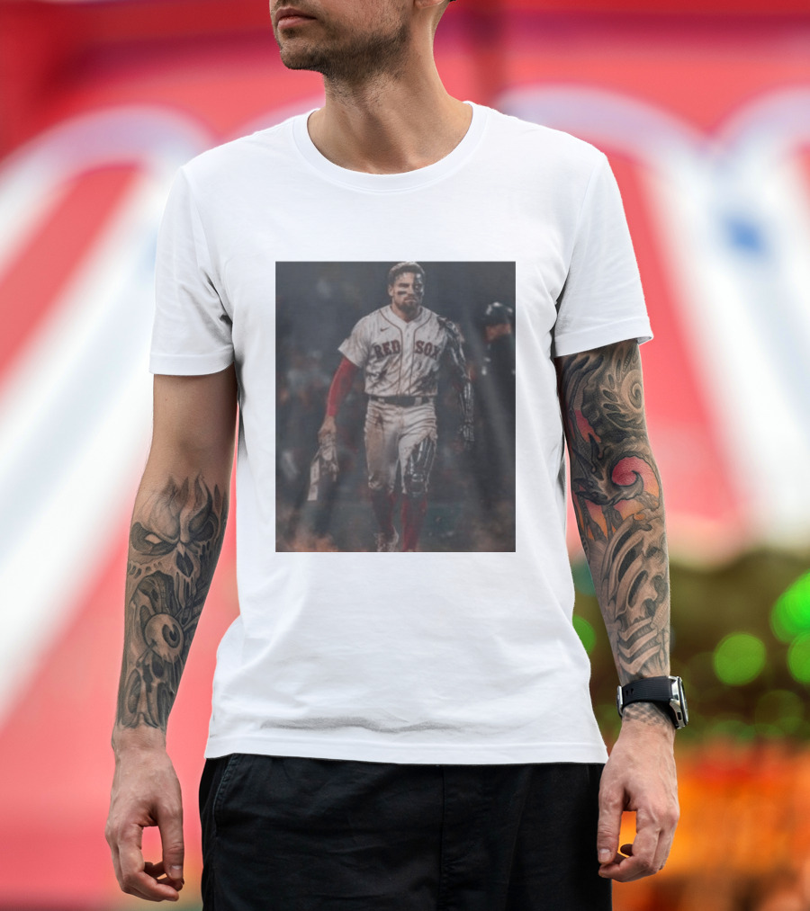 Caleb Durbin The Durbinator Red Sox Cyborg Player T-Shirt