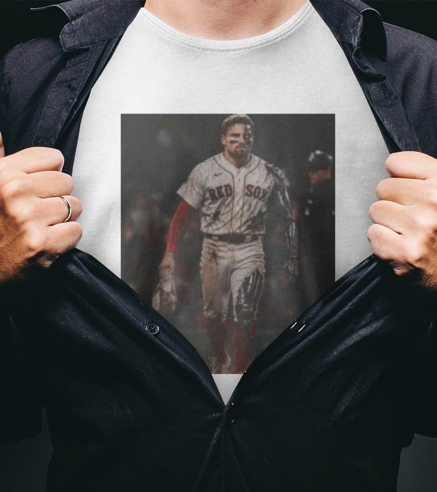Caleb Durbin The Durbinator Red Sox Cyborg Player T-Shirt