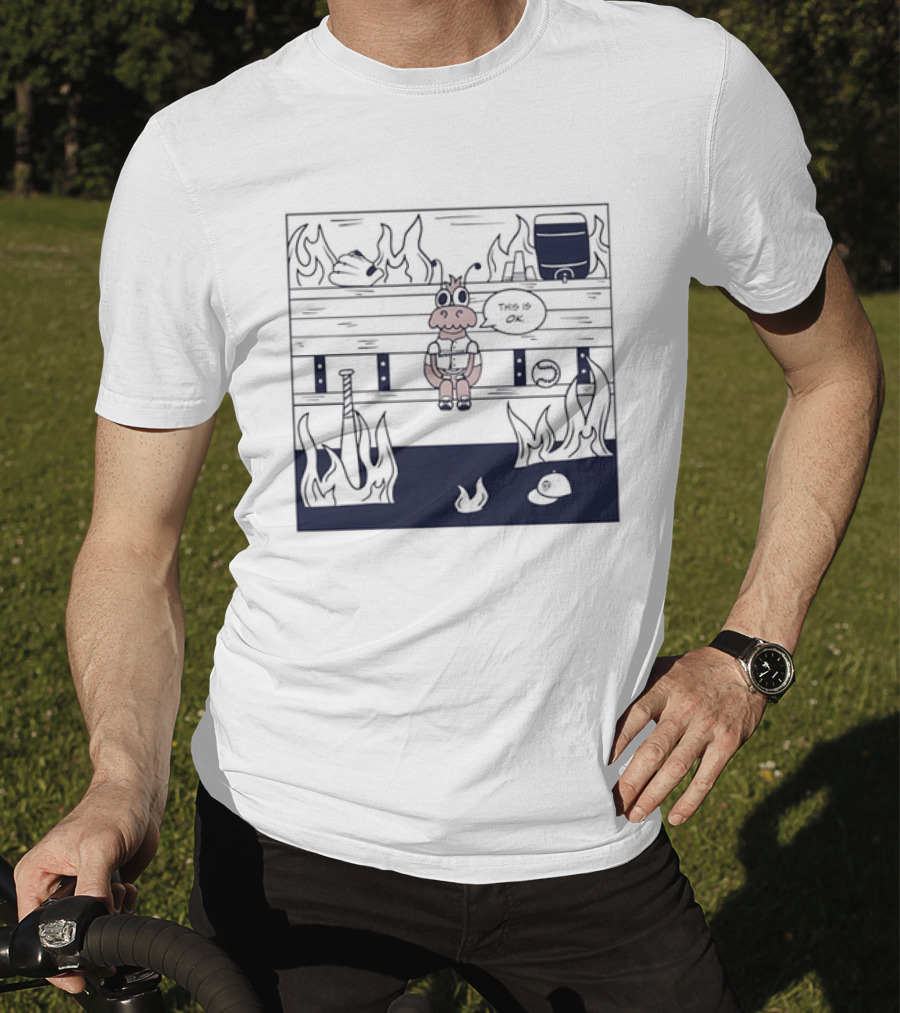 Philadelphia Phillies Baseball Meme This Is Fine T-Shirt