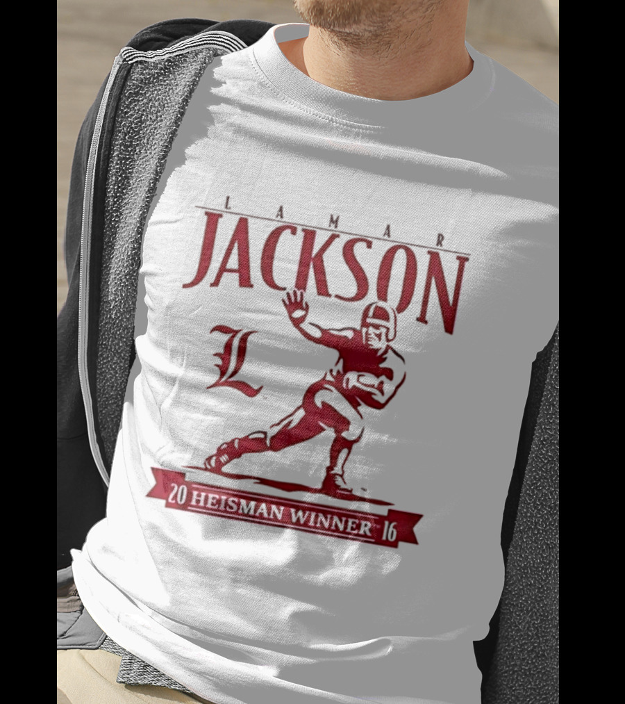 Lamar Jackson Louisville Football Heisman Winner 2016 T-Shirt