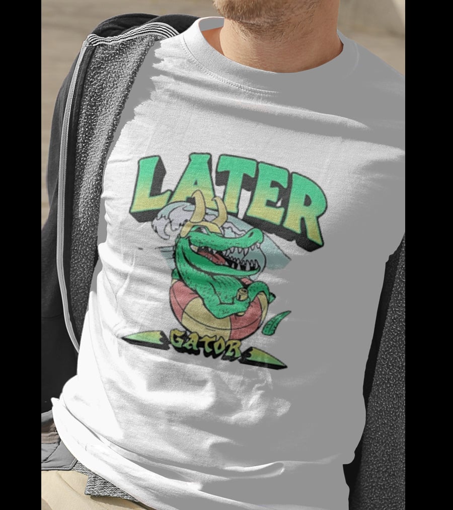 Later Gator Loki Alligator Marvel Disney Plus Floating Relaxation T-Shirt