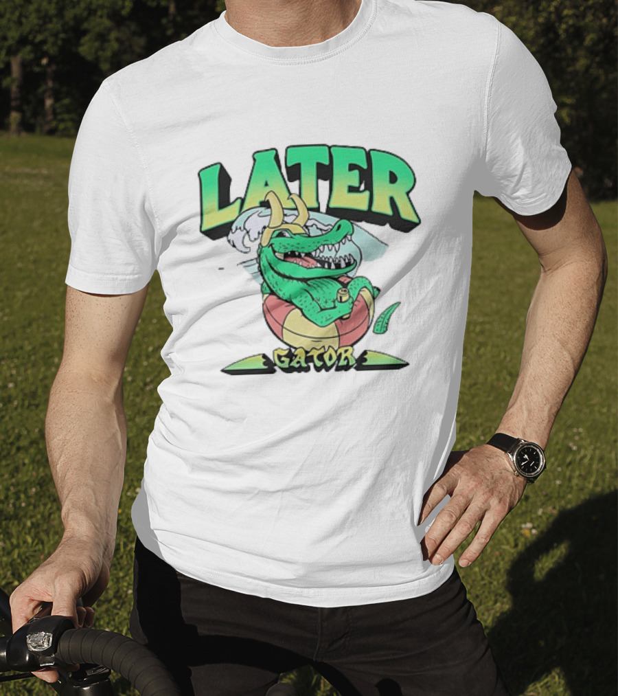 Later Gator Loki Alligator Marvel Disney Plus Floating Relaxation T-Shirt