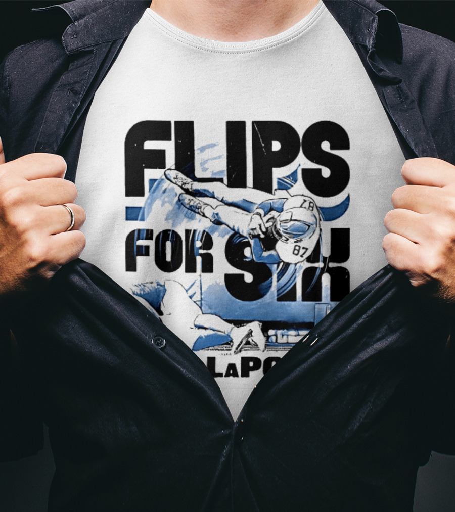 Sam Laporta Flips For Six Detroit Football T-Shirt