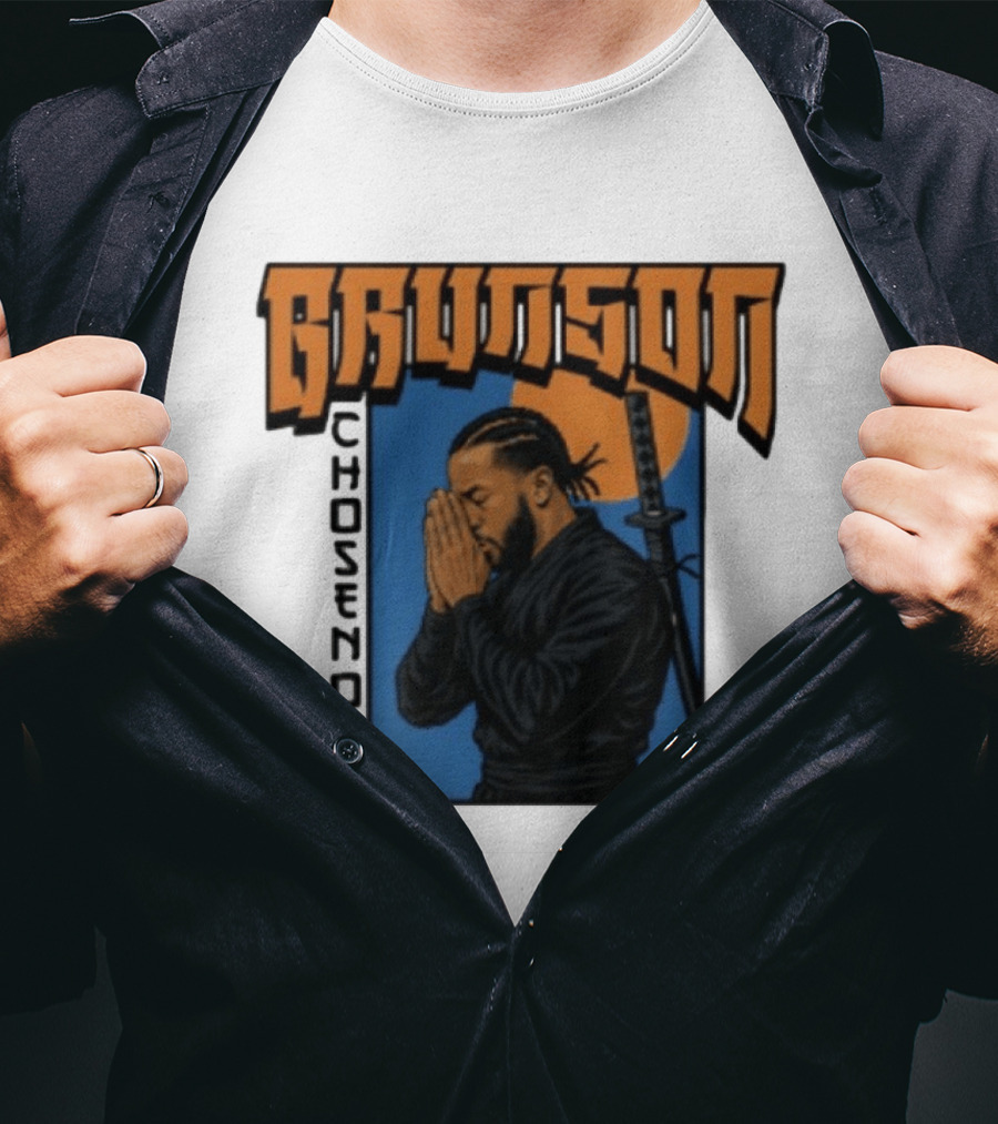 Brunson Chosen One Samurai Style Meditation And Sword T-Shirt