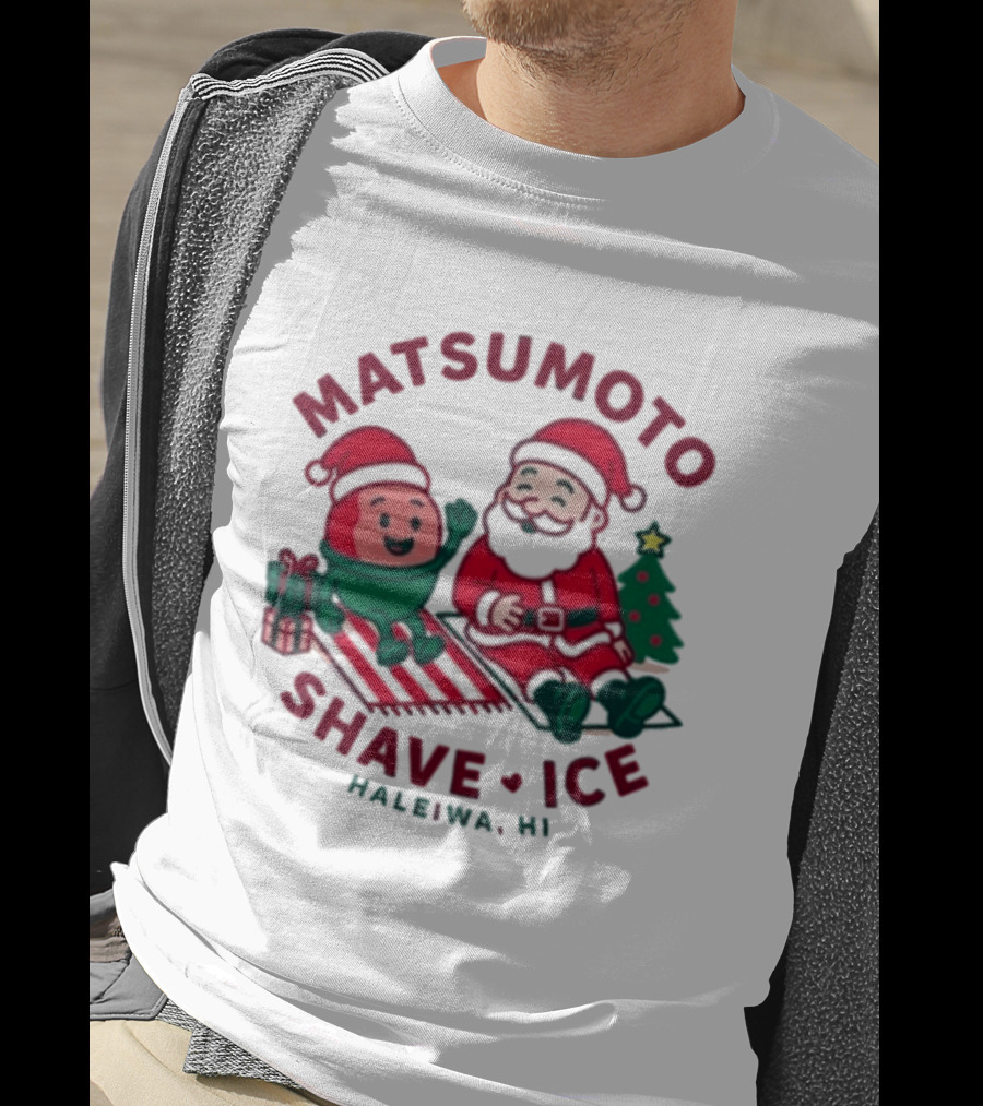 Matsumoto Shave Ice Christmas Haleiwa HI Santa Holiday 2025 T-Shirt