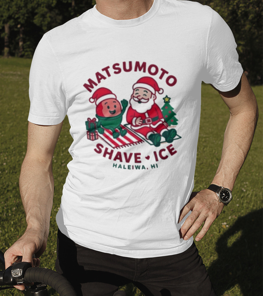 Matsumoto Shave Ice Christmas Haleiwa HI Santa Holiday 2025 T-Shirt