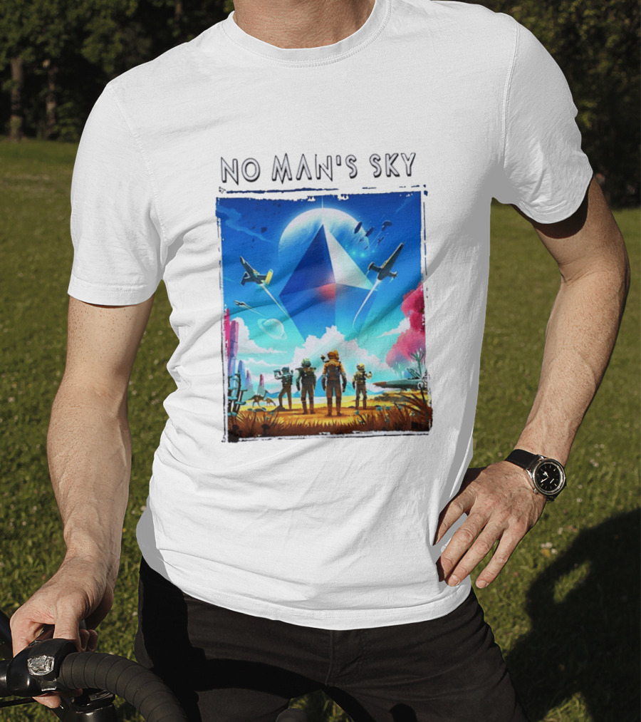 No Man's Sky Adventure With Spacecrafts And Explorers T-Shirt
