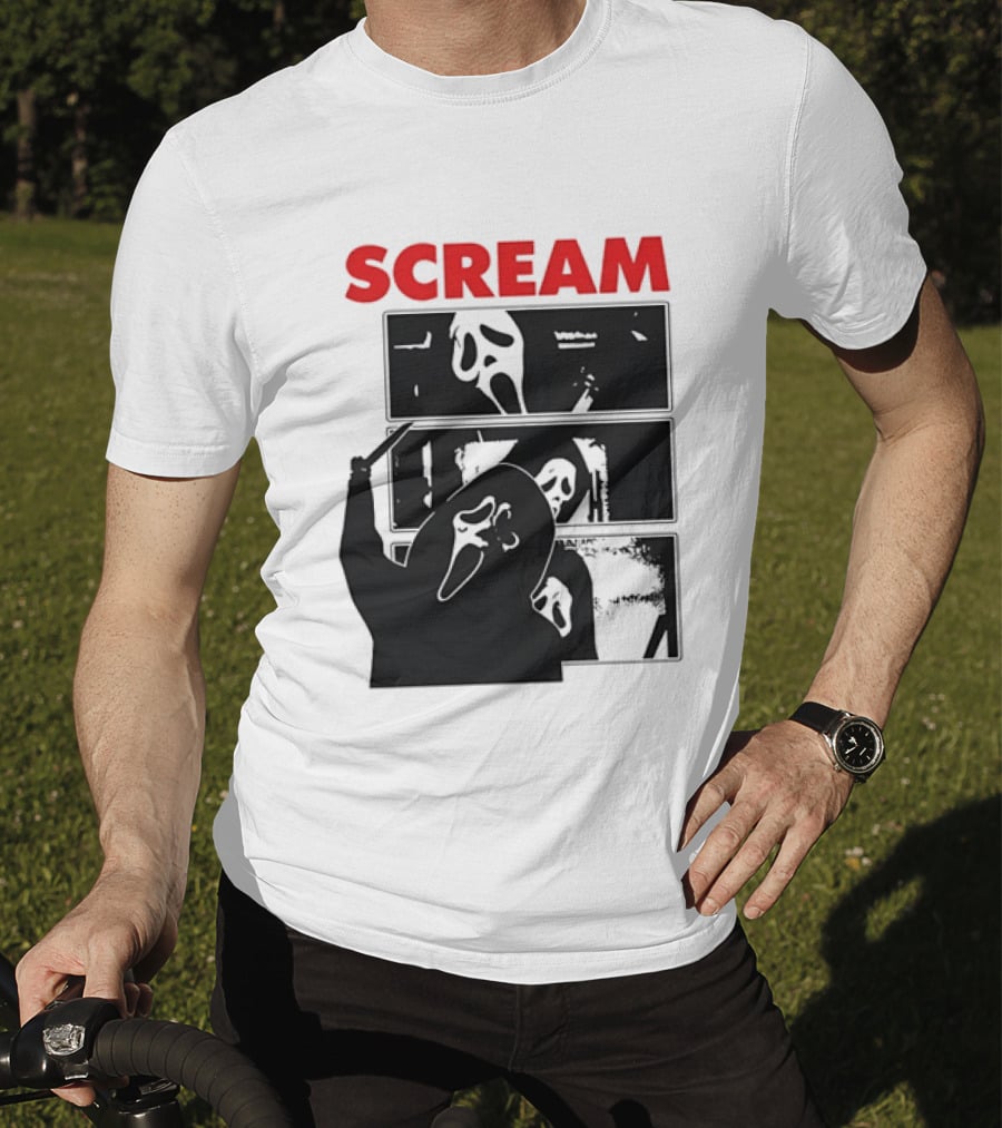 Scream Ghostface Slasher Horror Movie 90s T-Shirt