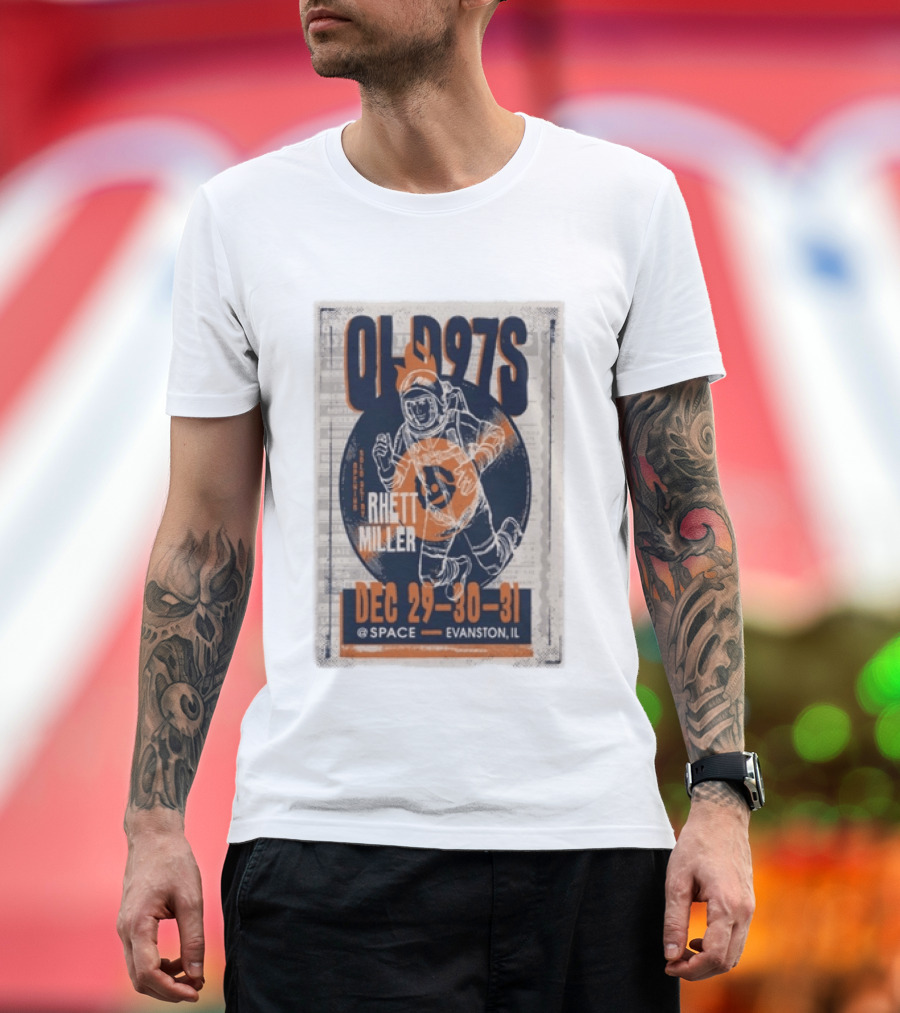 Old 97s Rhett Miller Dec 29 30 31 2025 Space Evanston Il T-Shirt