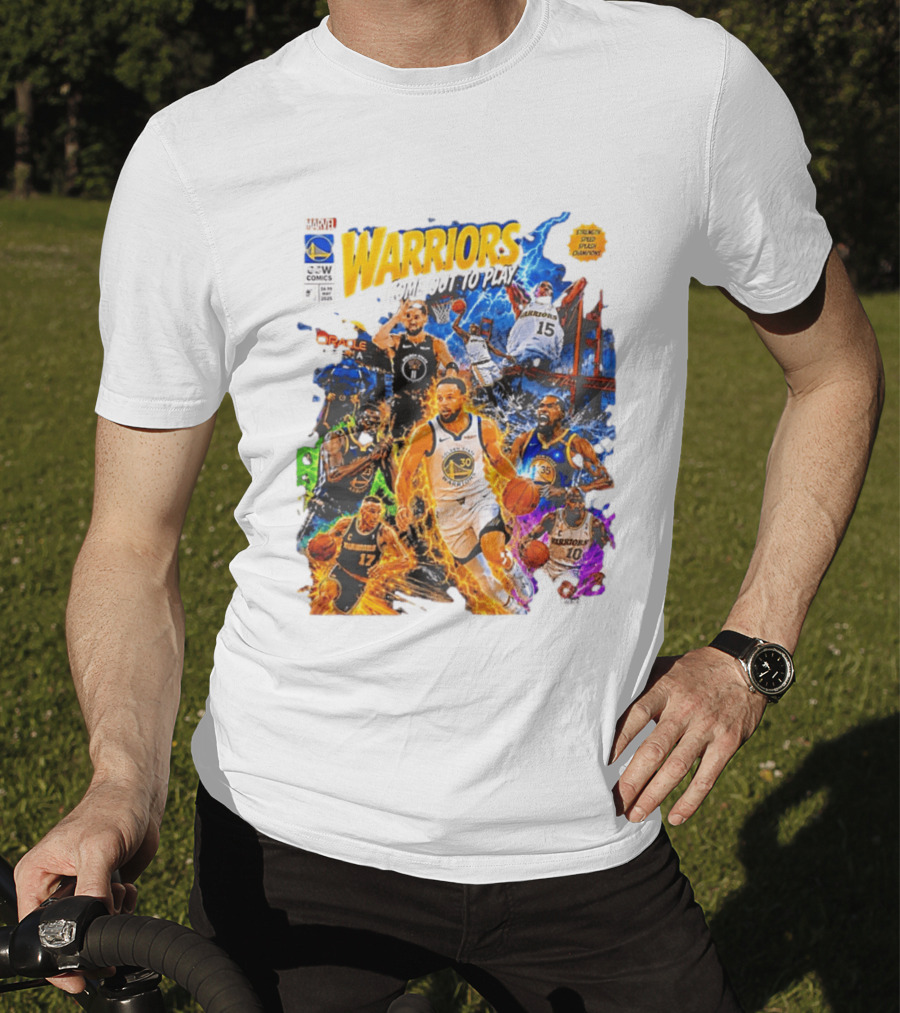 Golden State Warriors Come Out To Play Comic Book Marvel Oracle Arena T-Shirt