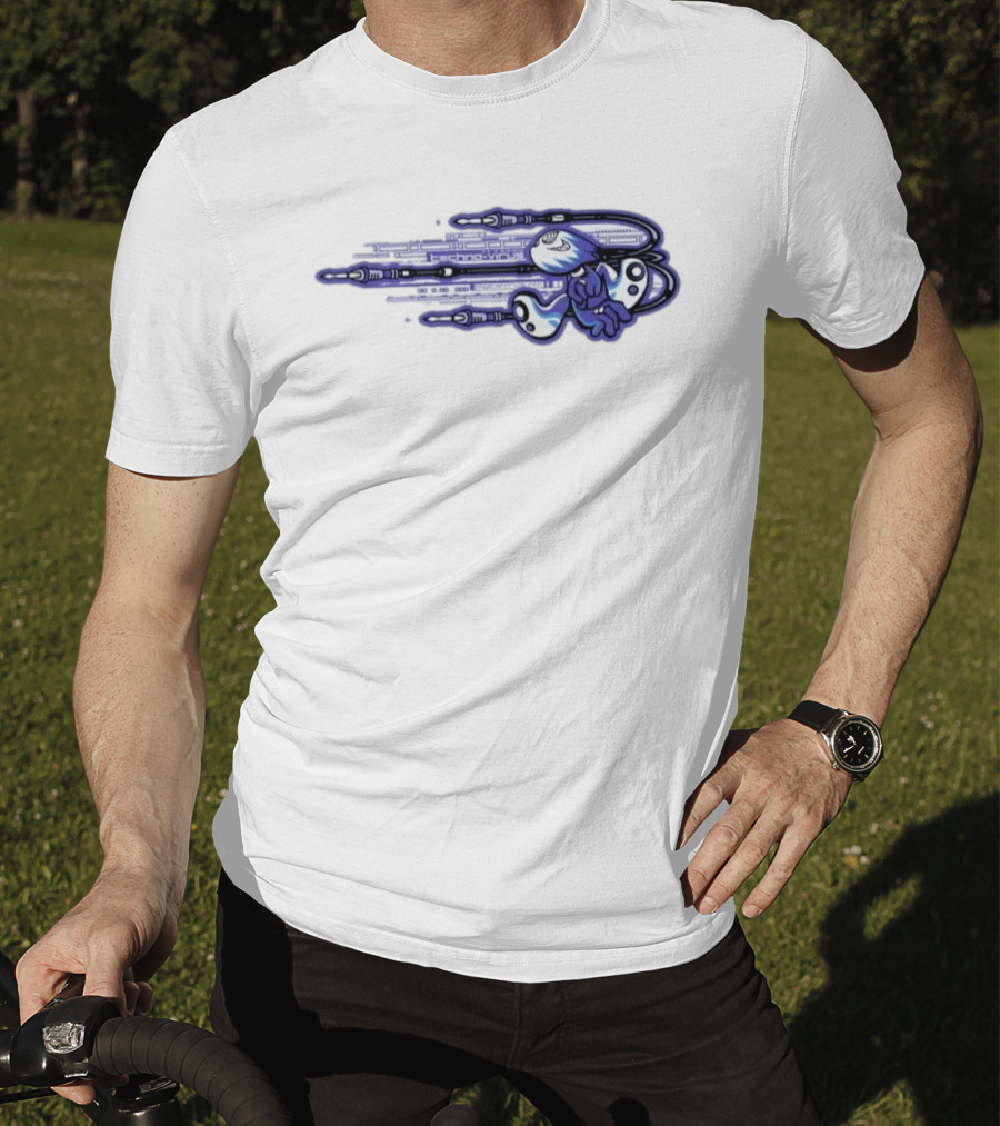 Techno Virus Digitalvirus No1 Cyber Character With Circuit T-Shirt
