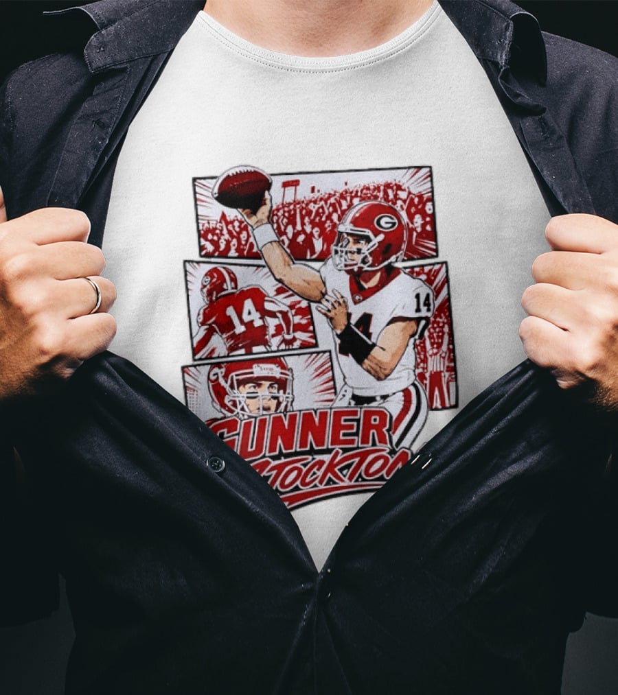 Gunner Stockton Georgia Bulldogs Football Player 14 T-Shirt