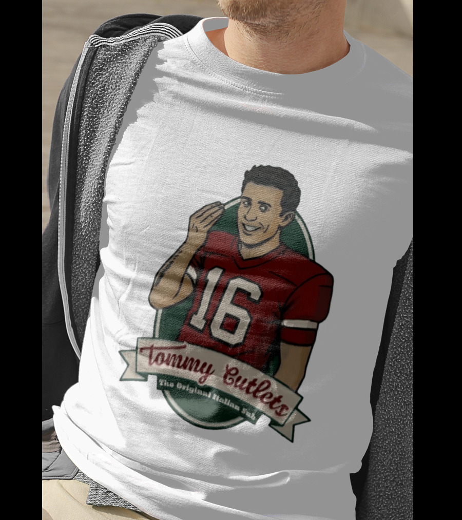 Tommy DeVito 16 Football Jersey Tommy Cutlets The Original Italian Sub T-Shirt