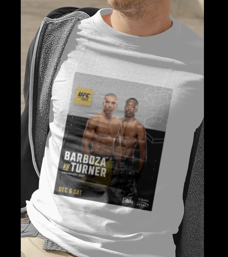 UFC 323 Barboza Vs Turner Lightweight Bout December 6 Sat 2025 Mobile Arena T-Shirt