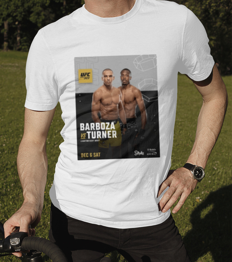 UFC 323 Barboza Vs Turner Lightweight Bout December 6 Sat 2025 Mobile Arena T-Shirt