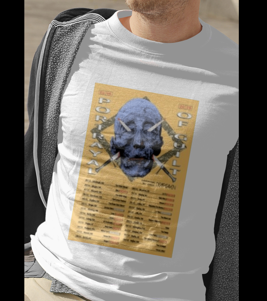 Portrayal Of Guilt Europe Tour 2025 Featuring Deafheaven Dates And Locations T-Shirt
