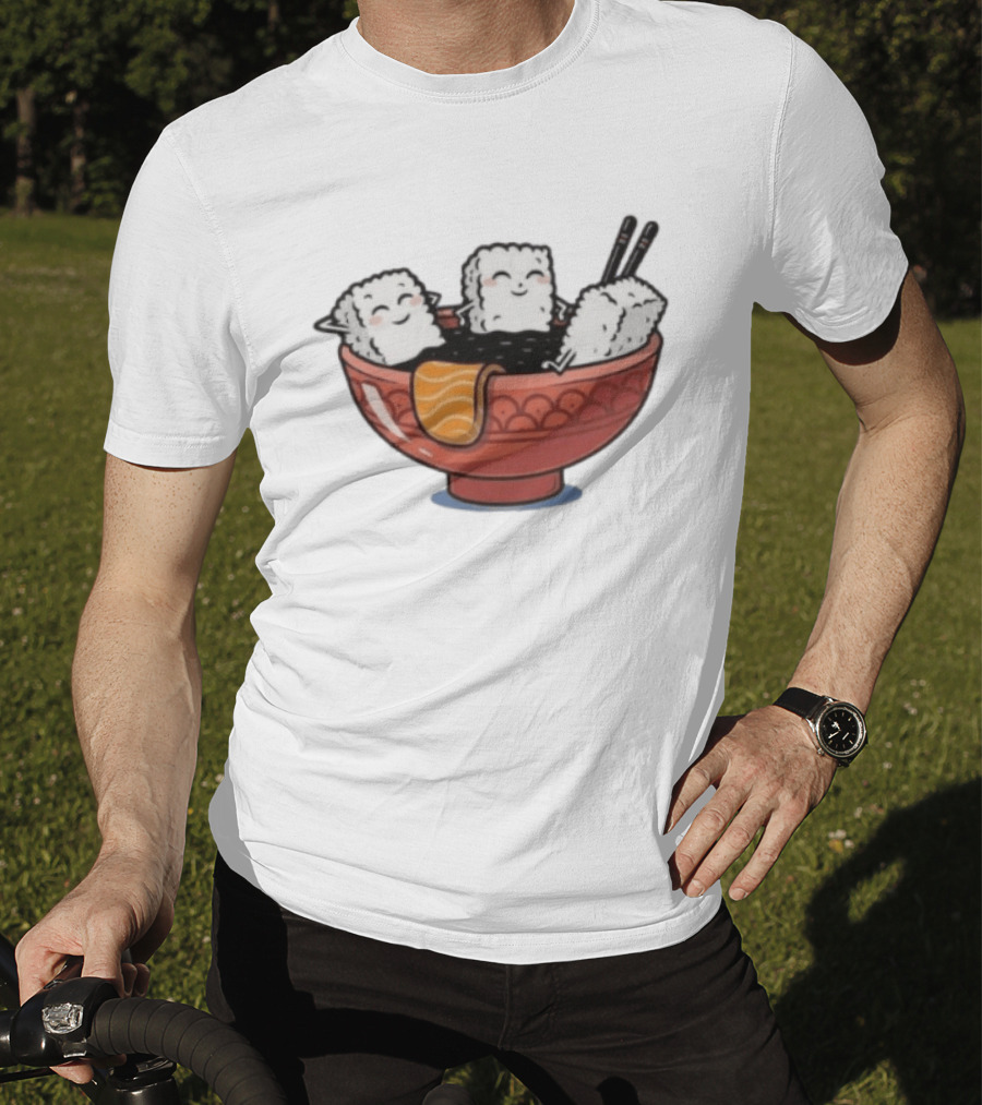 Original Sushi Relax Soaking In Soy Sauce Bowl T-Shirt