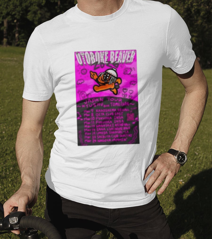 Otoboke Beaver Japan Tour 2026 Kyushu Tomiehan Kagoshima Oita Fukuoka Nagasaki Saga Umeda Shibuya Nagoya T-Shirt