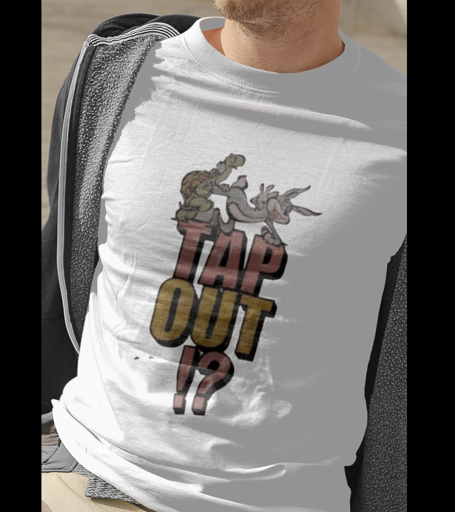 Turtle And Rabbit Tap Out Wrestling Match Showdown T-Shirt