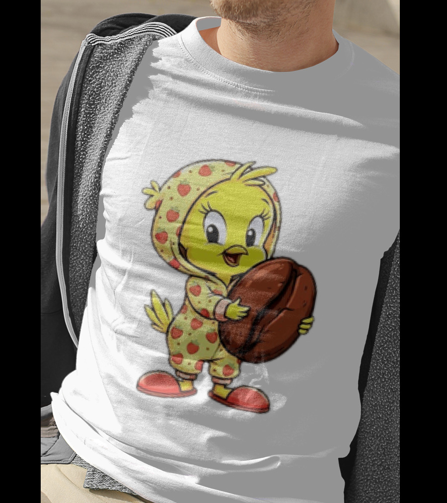 Tweety Coffee I Haven't Lost My Mind Half Of It Just Wandered Off Pajamas With Strawberry Onesie And Coffee Bean T-Shirt