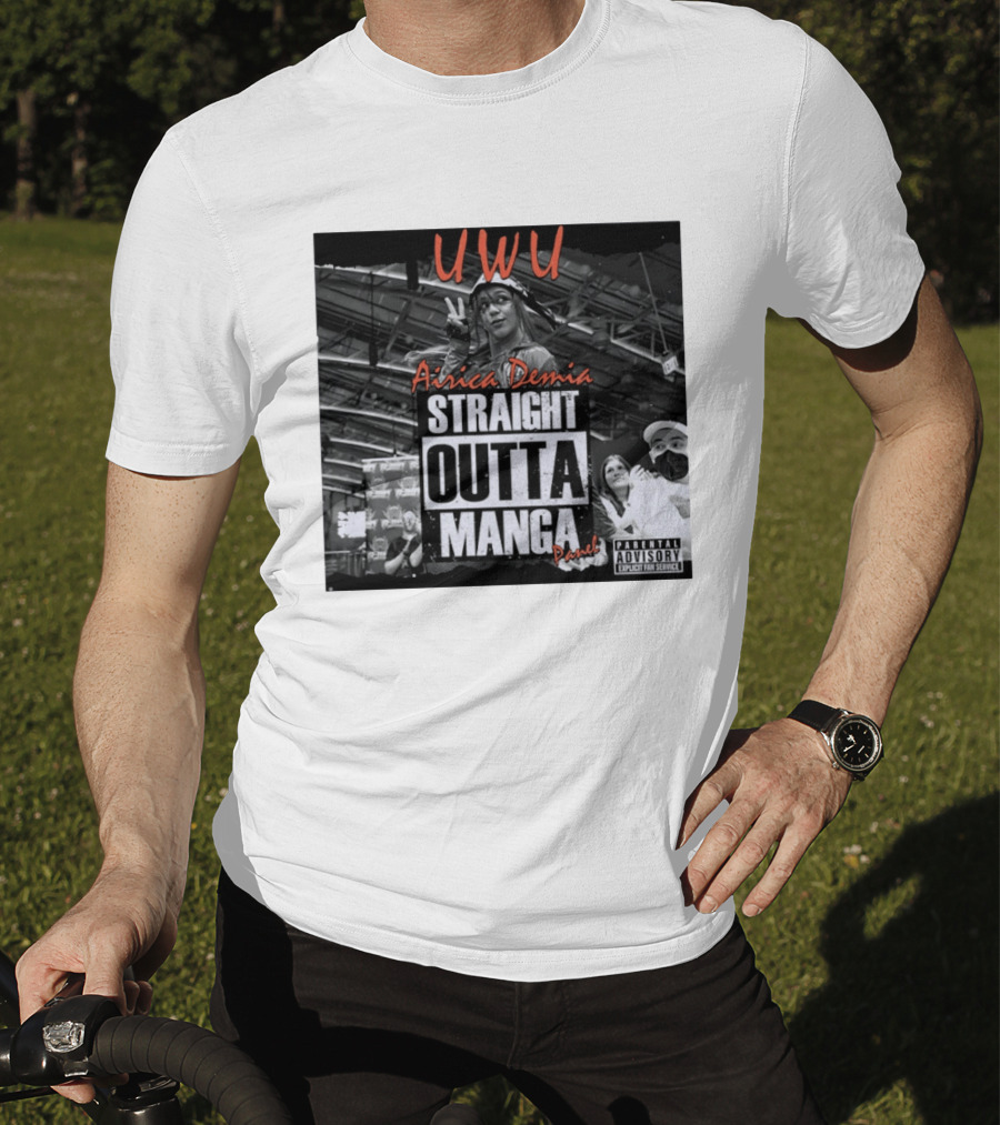 UWU Airica Demia Straight Outta Manga Panel Parental Explicit Fan Service T-Shirt