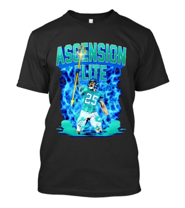 Ascension Elite 25 Football Player Trident Lightning Energy T-Shirt