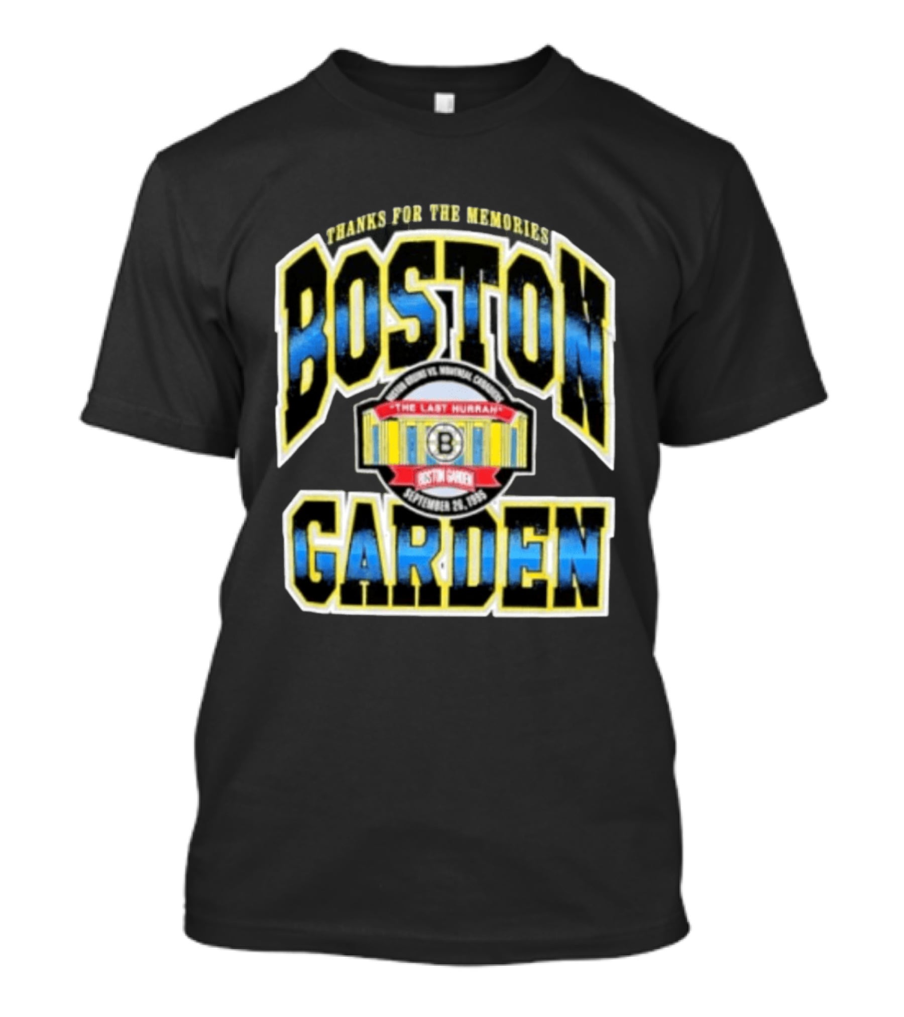 Boston Bruins Boston Garden Thanks For The Memories The Last Hurrah September 28 1995 T-Shirt