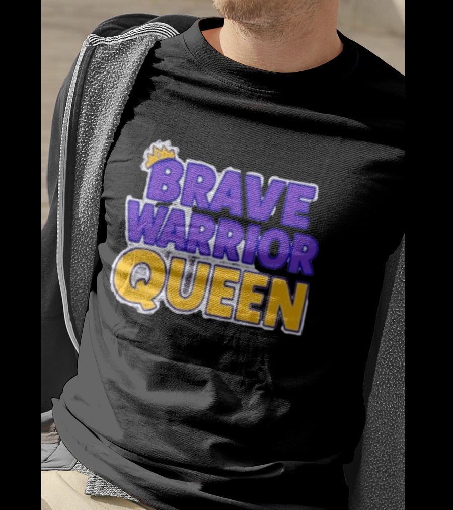 Brave Warrior Queen Crowned T-Shirt