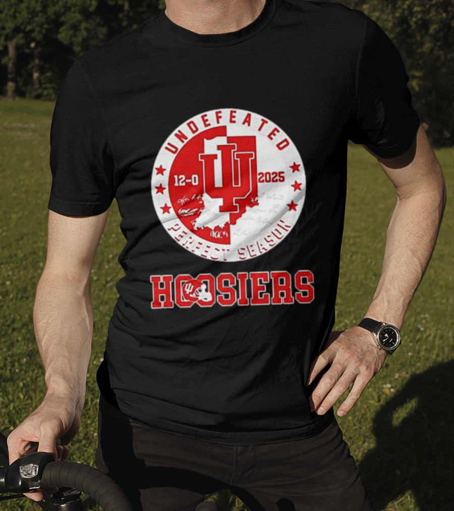 Indiana Hoosiers 12 0 Undefeated 2025 Perfect Season T-Shirt