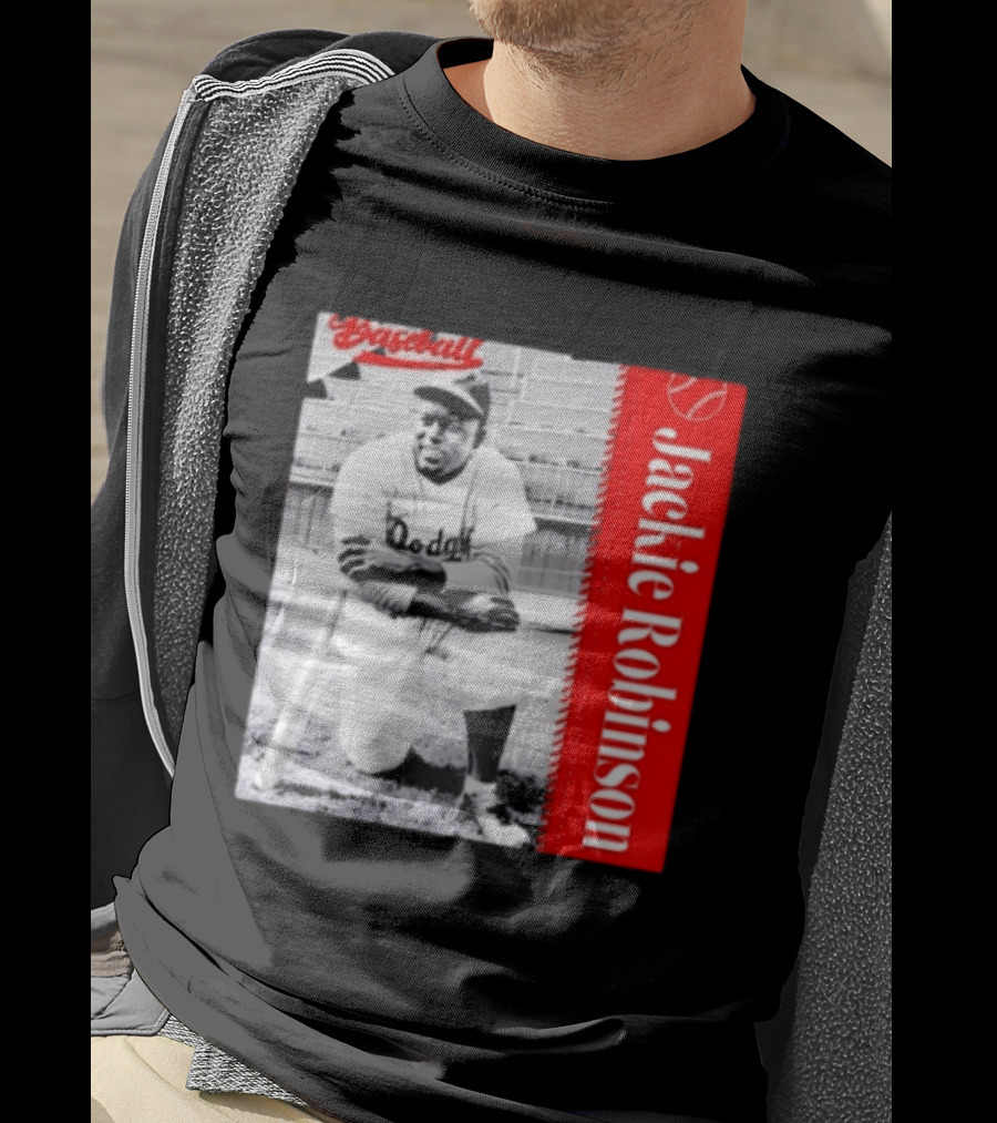 Jackie Robinson Brooklyn Dodgers MLB Baseball Legend T-Shirt