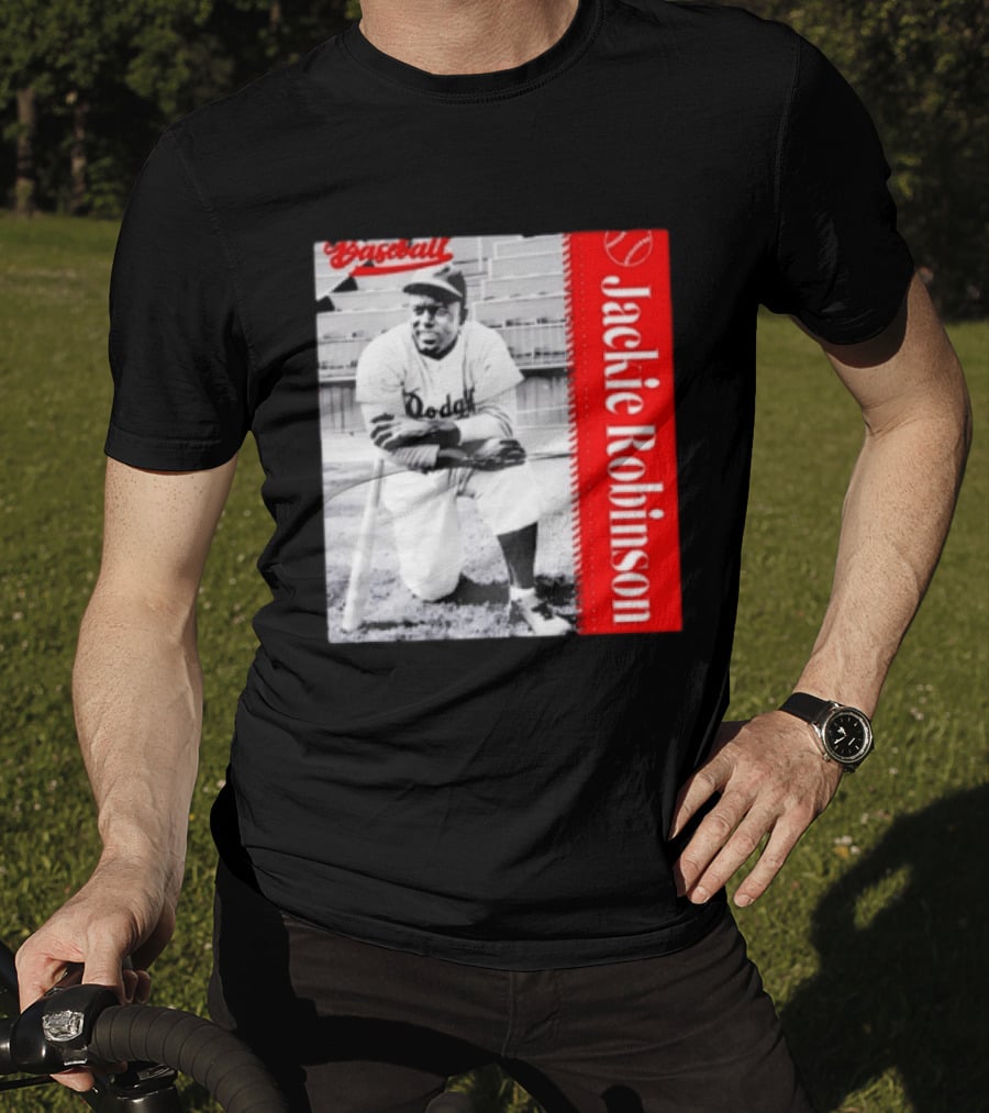 Jackie Robinson Brooklyn Dodgers MLB Baseball Legend T-Shirt