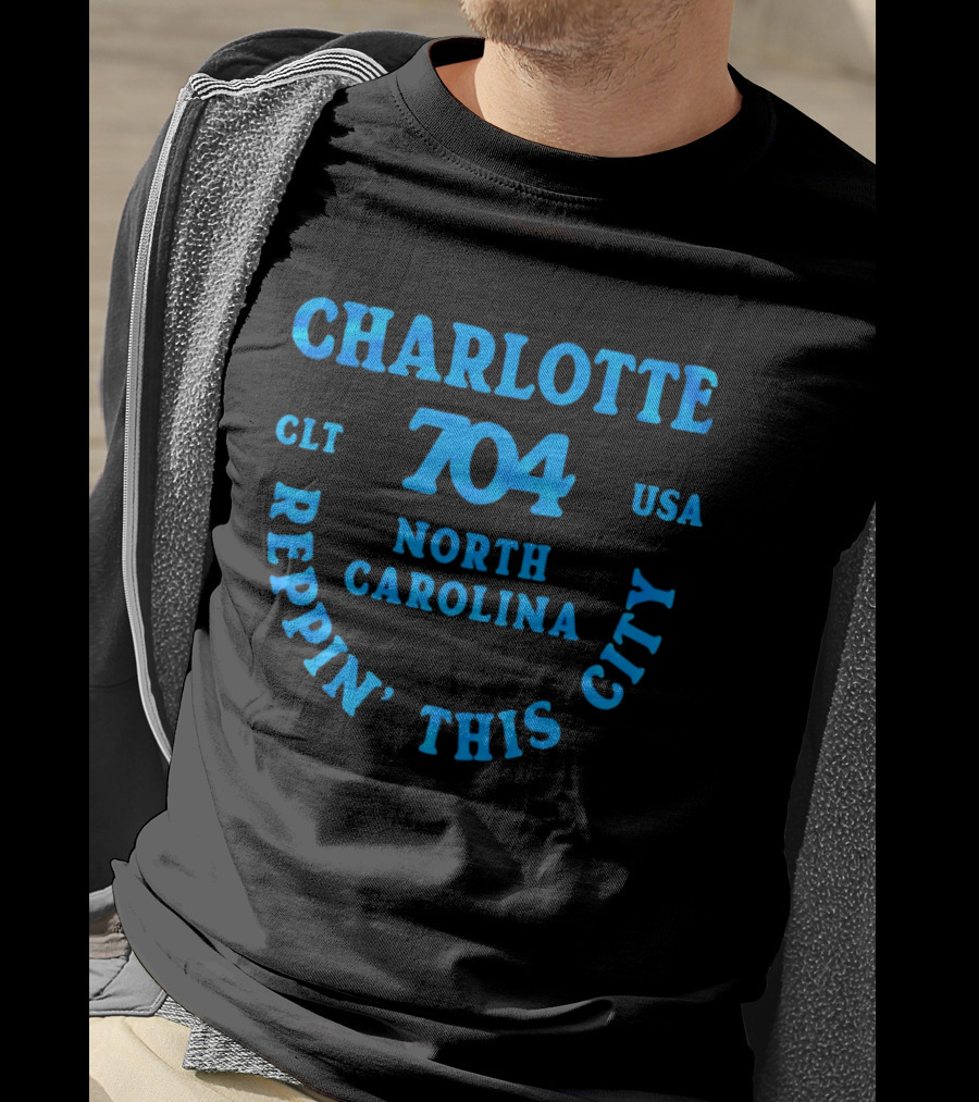 Charlotte 704 Clt Usa North Carolina Reppin' This City T-Shirt