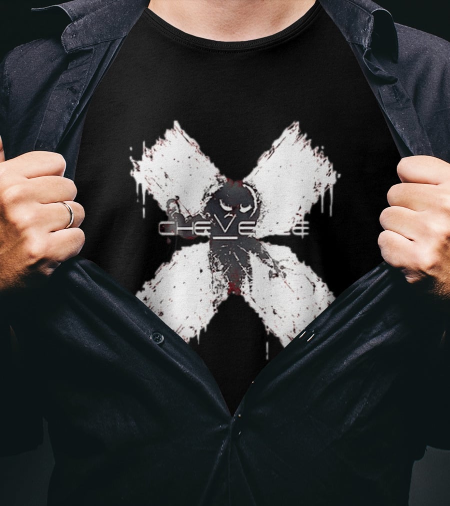 Chevelle Band Alternative Metal Hard Rock Distressed X T-Shirt