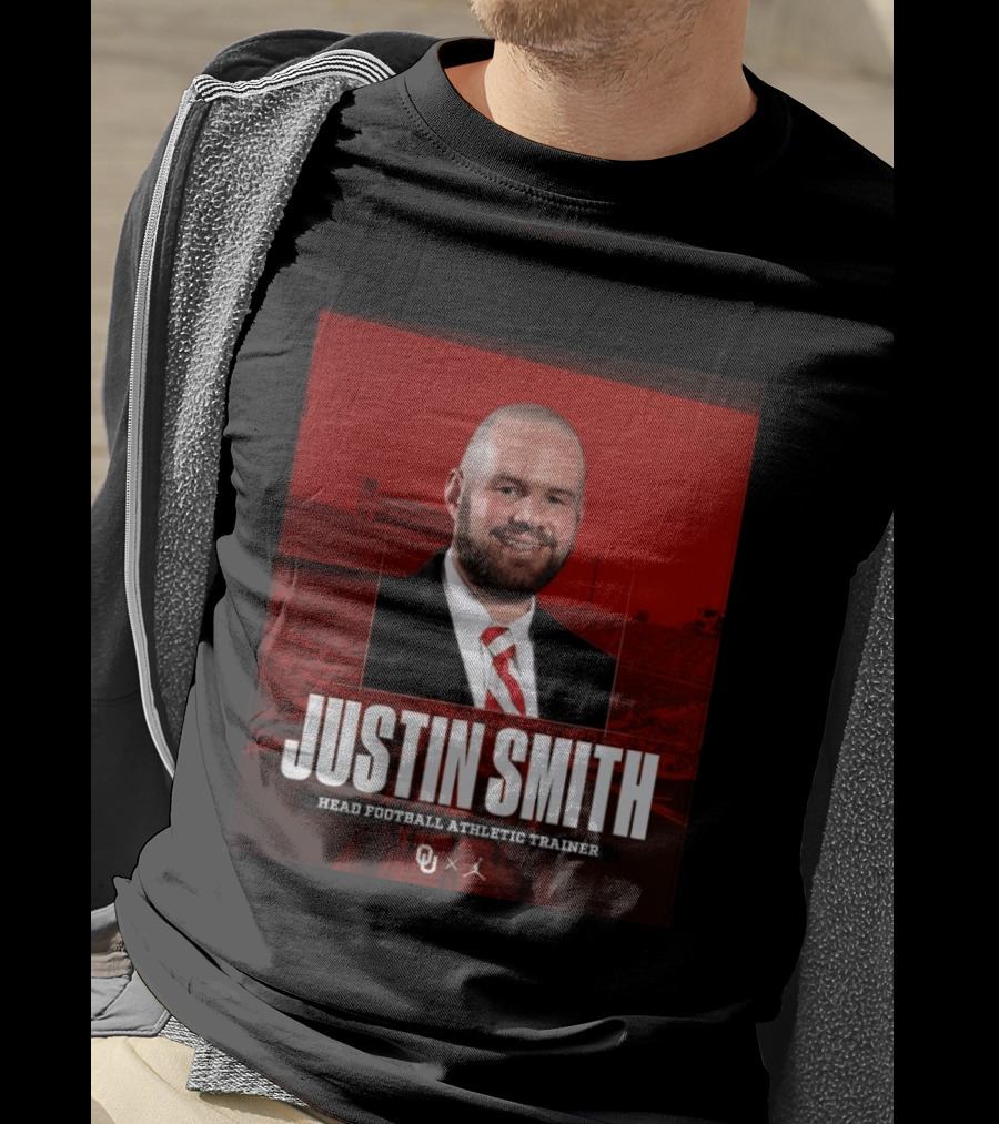 Justin Smith Oklahoma Head Football Athletic Trainer OU T-Shirt