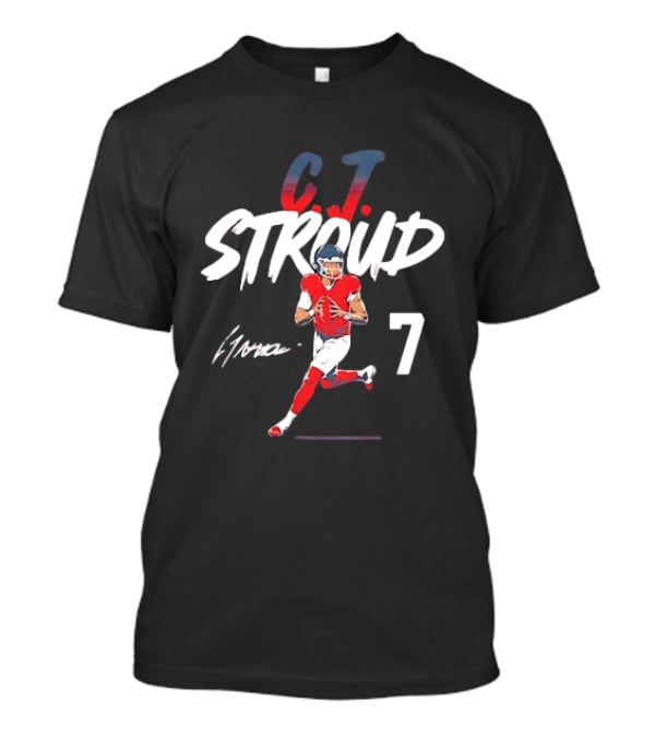 CJ Stroud Houston Number 7 Football Fan Gear T-Shirt