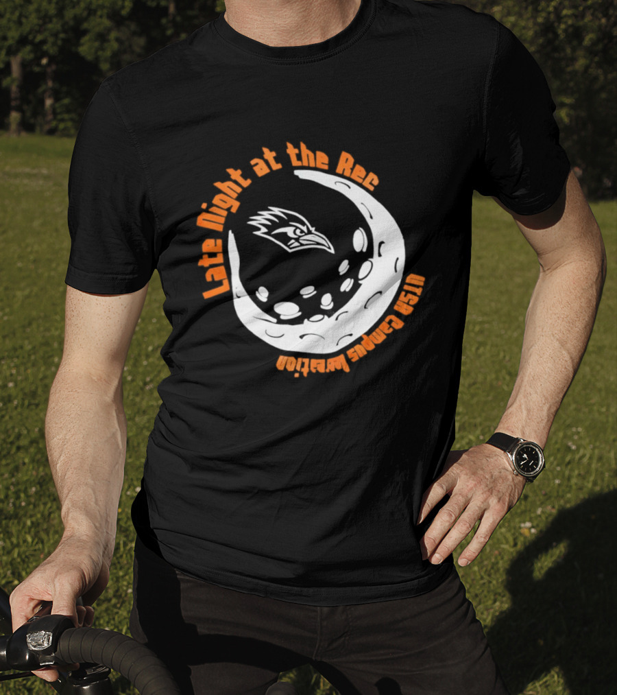 Late Night At The Rec UTSA Roadrunners Campus Recreation Moon T-Shirt