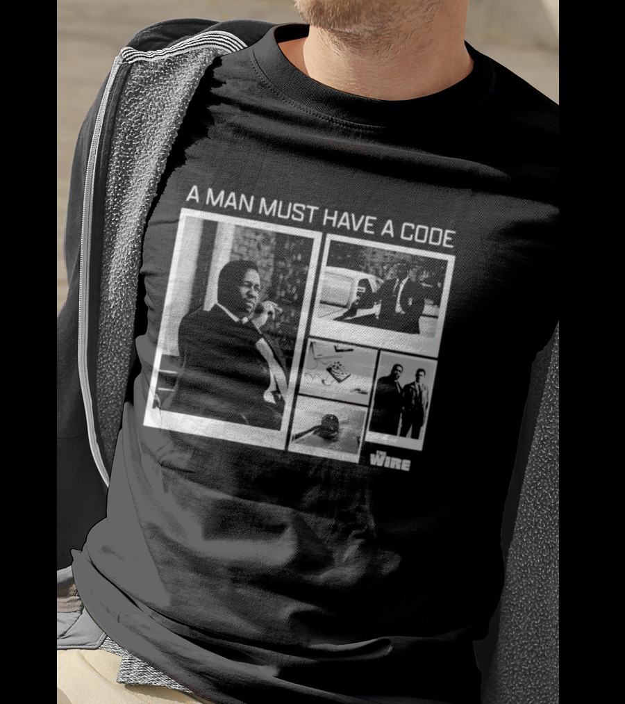 A Man Must Have A Code The Wire Oversized T-Shirt