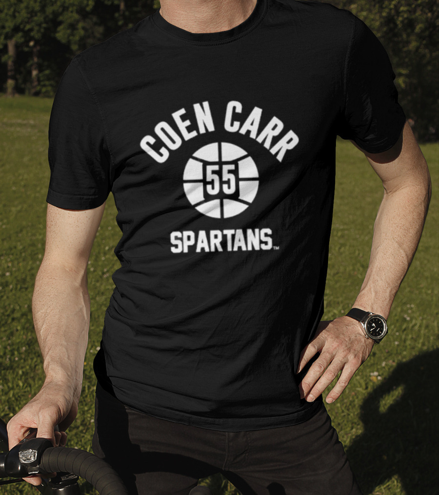 Coen Carr 55 Spartans Basketball Michigan State T-Shirt