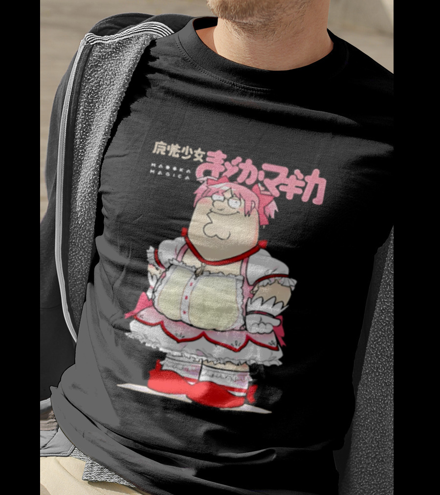 Madoka Peter Griffin Family Guy Puella Magi Madoka Magica Crossover Anime T-Shirt