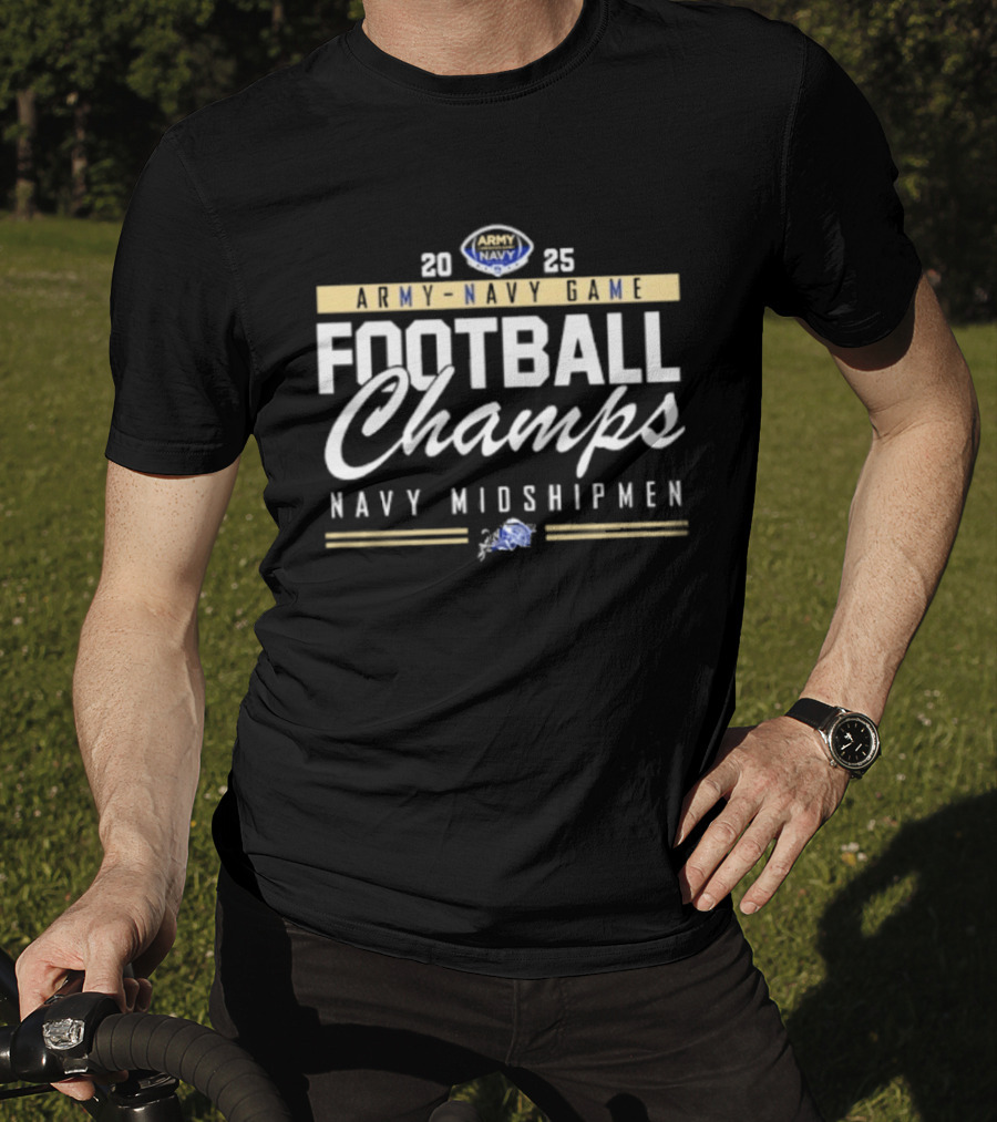 2025 Army Navy Game Football Champs Navy Midshipmen T-Shirt