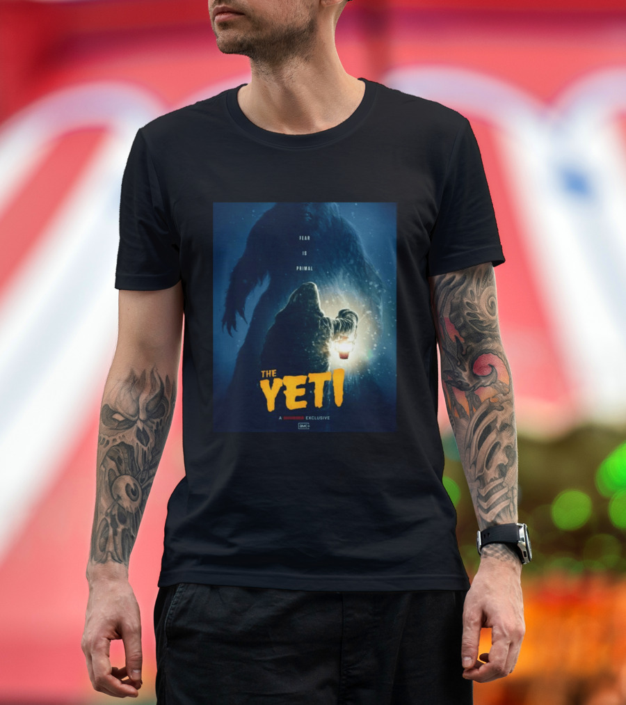 Fear Is Primal The Yeti A Shudder Exclusive AMC Lantern Shadowy Figure T-Shirt