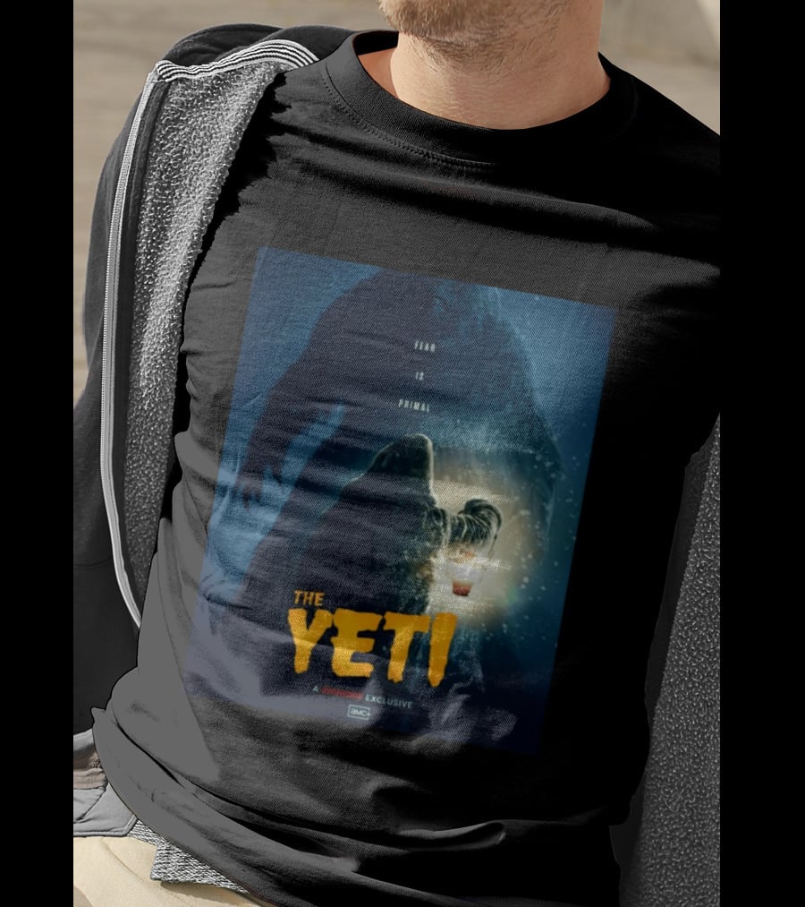 Fear Is Primal The Yeti A Shudder Exclusive AMC Lantern Shadowy Figure T-Shirt