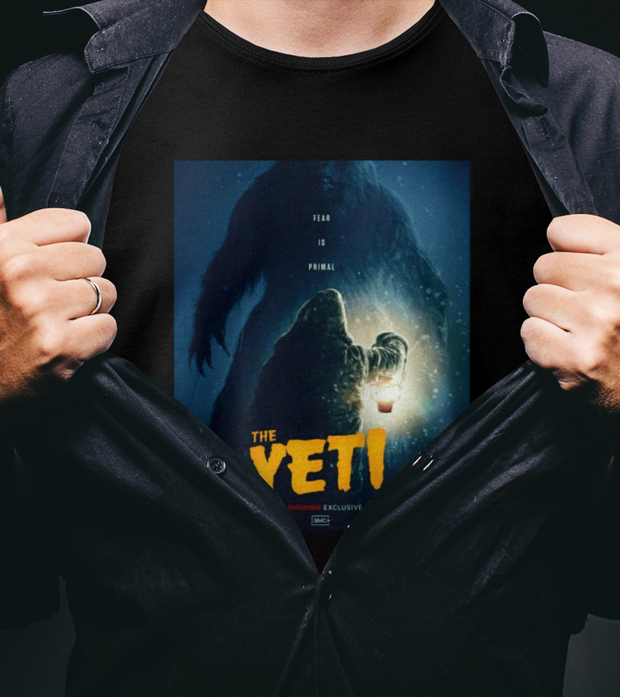 Fear Is Primal The Yeti A Shudder Exclusive AMC Lantern Shadowy Figure T-Shirt