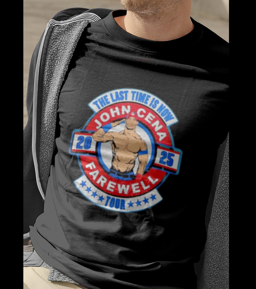 WWE John Cena 2025 Farewell Tour The Last Time Is Now T-Shirt